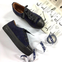 Кеди із синьої замші Арт. 33-1/15RS