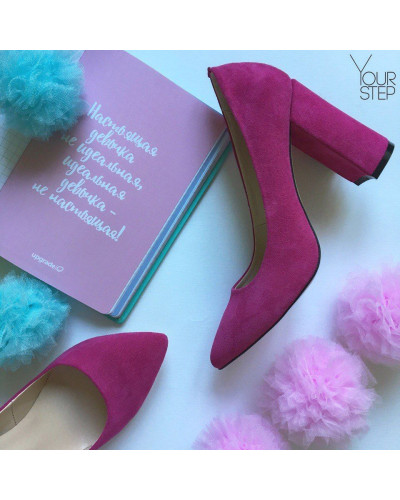 Туфлі-човники кольору фуксії Арт. 35-1/44Ок
