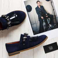 Туфлі синього кольору Арт. 05-14-3647