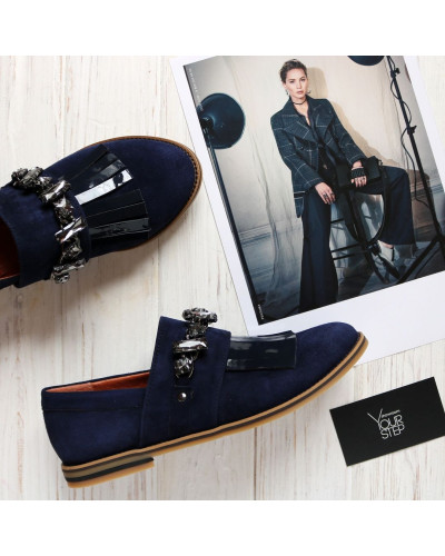 Туфлі синього кольору Арт. 05-14-3647