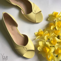 Балетки жовтого кольору Арт. 05-2
