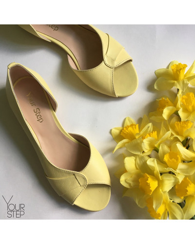 Балетки жовтого кольору Арт. 05-2