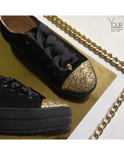 Чорні замшеві кеди Арт. 33-1/15RK