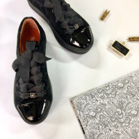 Кеди із чорної замші Арт. 33-1/15RK