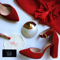 Босоніжки червоного кольору Арт. 35-7/44Ок