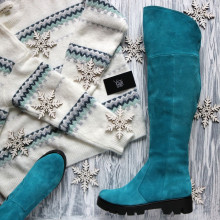 Ботфорти із замші 12-31(S2)