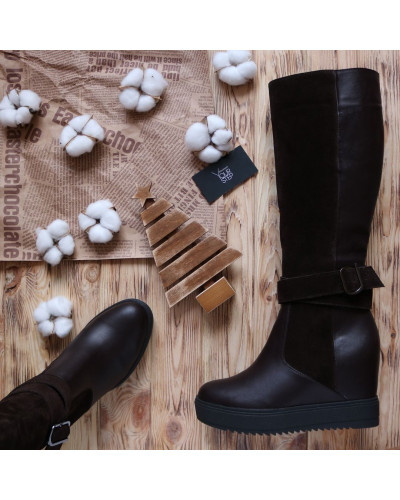 Чоботи на танкетці Арт. R-4-0036