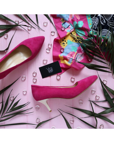 Туфлі-човники кольору фуксія Арт 657-1/36
