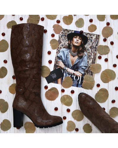 Чоботи із нубуку Арт. 52-1F-3326(2)