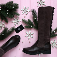 Коричневі чоботи-трансформери Арт 12-32(Sn4)