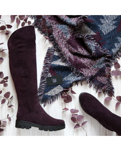 Ботфорти із замші 12-31(S2)