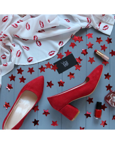 Туфлі-човники з натуральної замші Арт. 657-1/47Ok