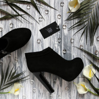 Ботильоны из черного велюра Арт. 951-3