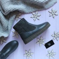 Ботинки темно-серого цвета Арт. 12-19Ls