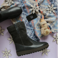 Полусапоги темно-серого цвета Арт. 12-2(Ls6)