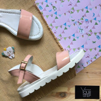 Лакові рожеві босоніжки Арт. 10-5