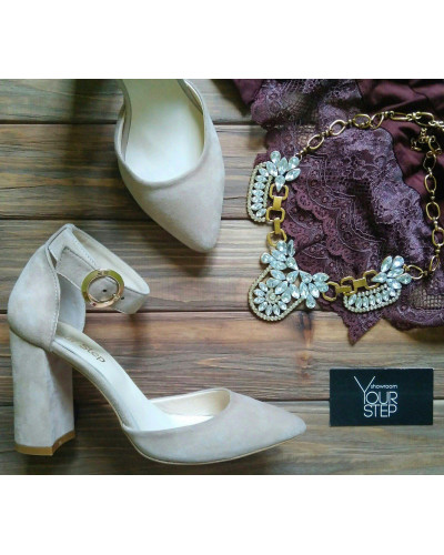 Босоніжки бежевого кольору Арт. 35-7/44Ок