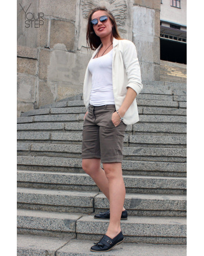 Туфлі з чорної шкіри з бахромою Арт. 05-14