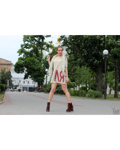 Ботинки из бордовой замши Арт. 18-10Al4-3670