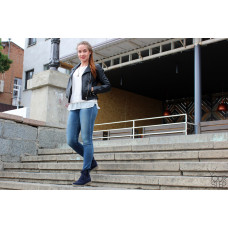 Челсі з синій замші Арт. 12-28(Sn4)