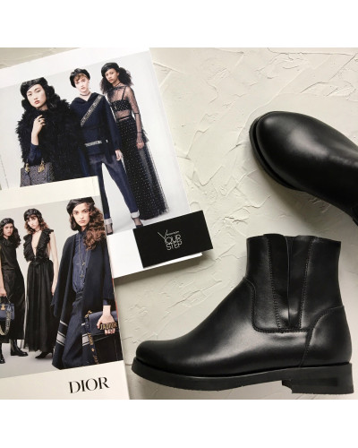 Чорні черевики з натуральної шкіри Арт. 12-28V