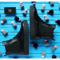 Челсі із чорної шкіри Арт. 12-1Ls