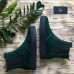 Ботинки из зеленой замши Арт. 12-1Ls