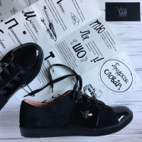 Кеди з чорної замші Арт. Т-2/003-3650