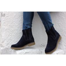 Челсі з синій замші Арт. 12-28(Sn4)