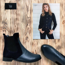 Ботинки челси синего цвета 12-1Dn4