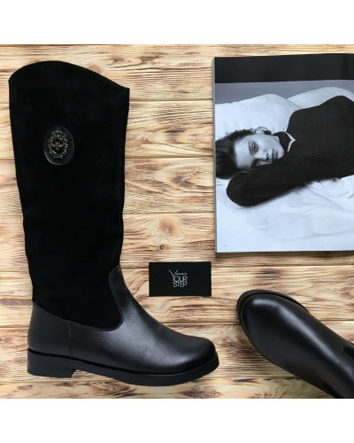 Чоботи чорного кольору Арт. 12-17V-3668