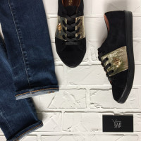 Кеди з чорної замші Арт. Т-2/003-3650