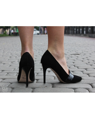 Туфлі-човники чорного кольору Арт. 35-8Os