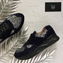 Кросівки із синьої замші Арт. 15-2 ДОП*