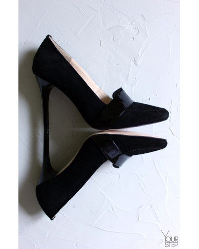 Туфлі-човники чорного кольору Арт. 35-8Os