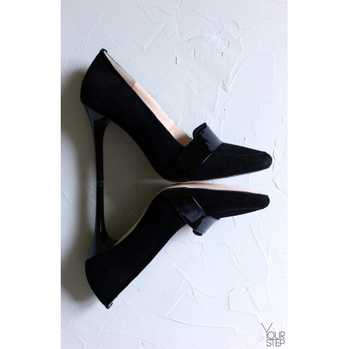 Туфлі-човники чорного кольору Арт. 35-8Os