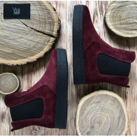 Челсі з бордової замші Арт. 12-1Ls