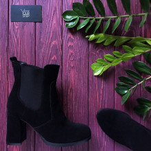 Чорні Челсі на підборах Арт. 805-2Ок