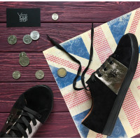 Кеди з чорної замші Арт. Т-2/003-3650