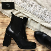 Чорні Челсі на підборах Арт. 805-2Ок