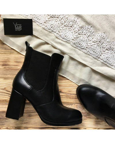 Чорні Челсі на підборах Арт. 805-2Ок