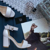 Босоніжки з шкіри на підборах Арт. 853-3/48Ок