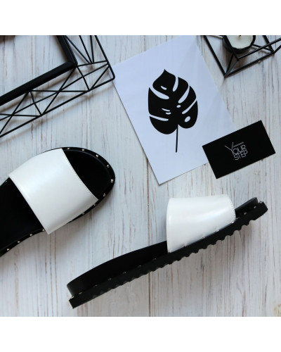 Білі шльопанці Арт. 10-9/125