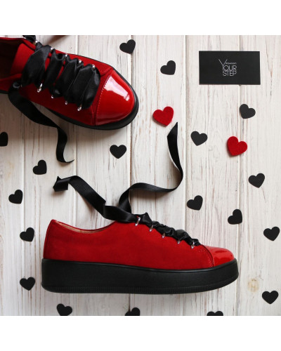 Кеди червоного кольору Арт. 33-1/143-0015