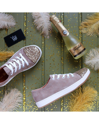 Бежеві замшеві кеди Арт. Em-1