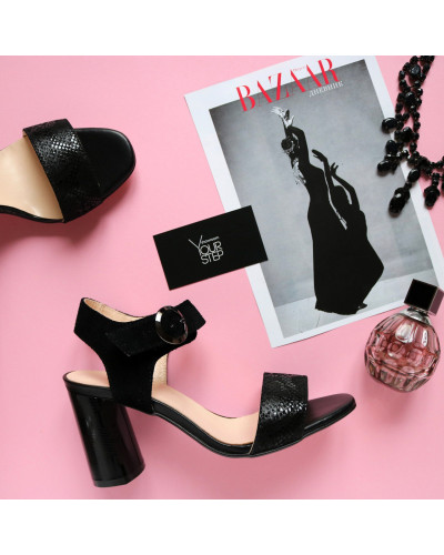 Босоніжки чорного кольору Арт. 853-2/45