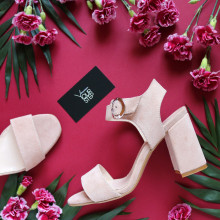 Замшеві босоніжки Арт. 853-2/48Ок