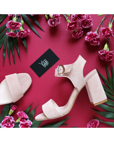 Замшеві босоніжки Арт. 853-2/48Ок