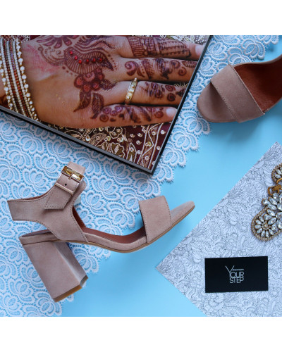 Замшеві босоніжки Арт. 853-2/48Ок