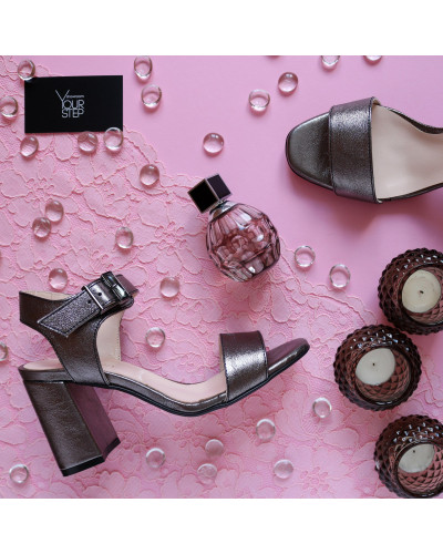 Босоніжки срібного кольору Арт. 853-2/48Ок